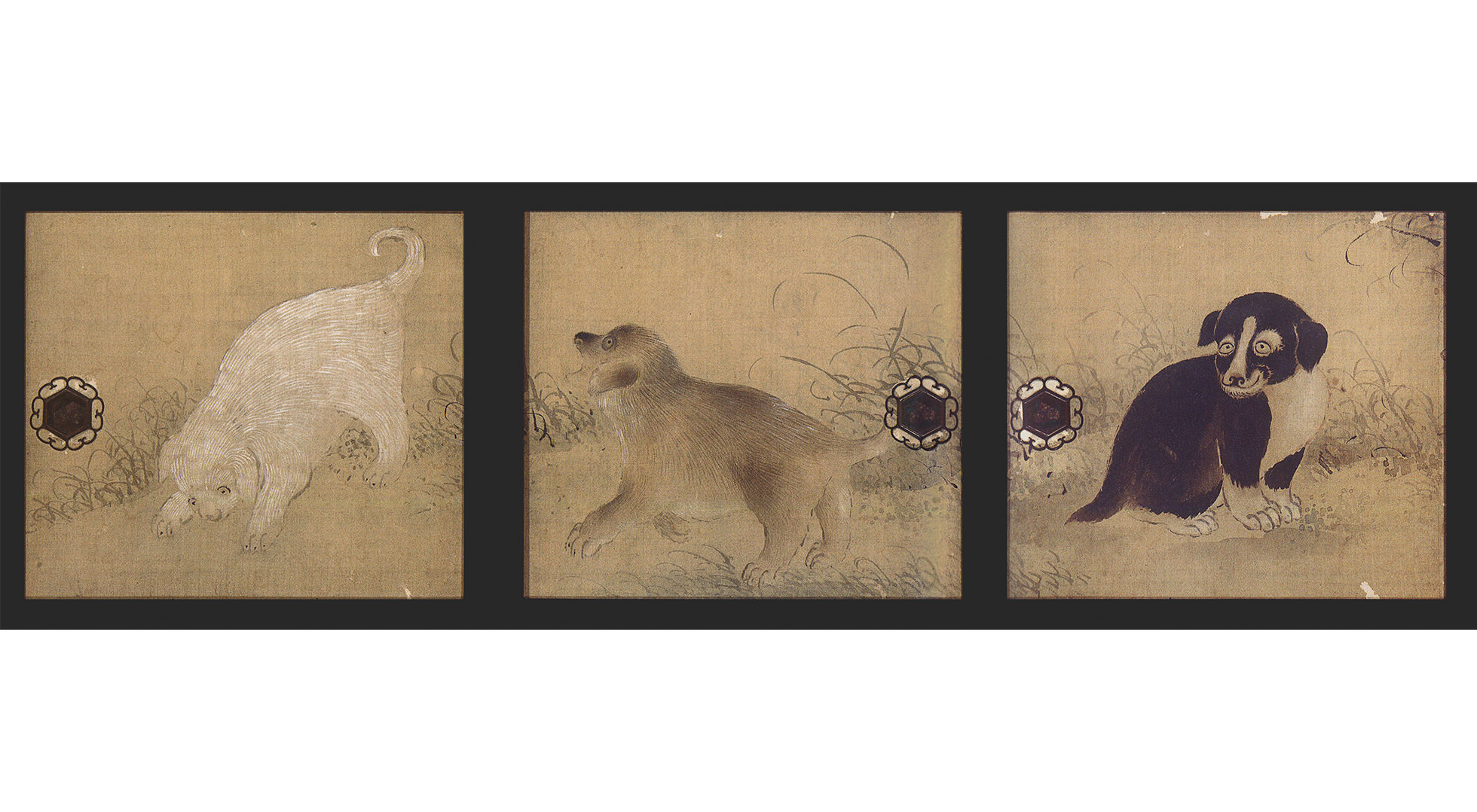 Yosa Buson | Kushi-zu (Cachorros)