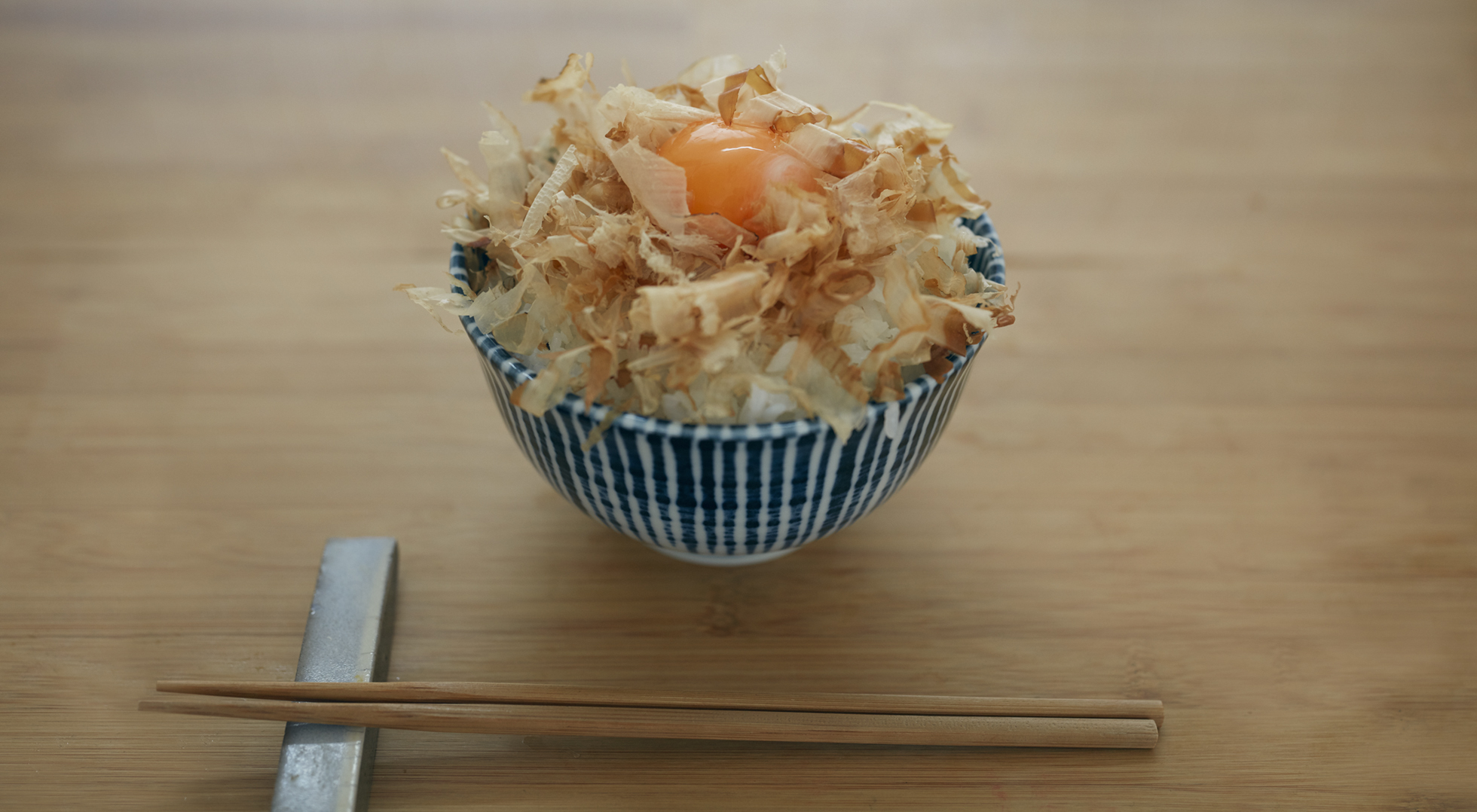 Katsuobushi-gohan (katsuobushi on rice)